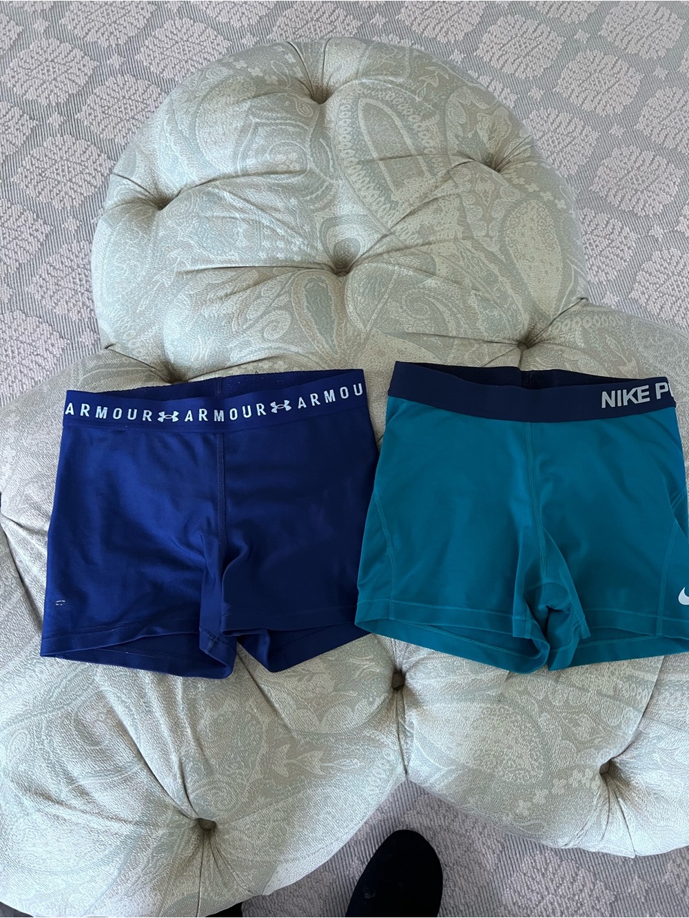 Under Armour and Nike spandex shorts